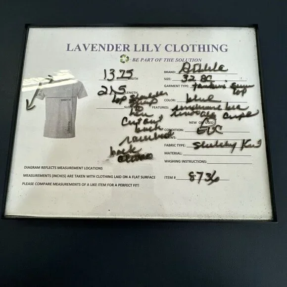 Athleta 32 B/C Tankini Swim Top Blue High Neck Modest Underwire EUC - Picture 11 of 11